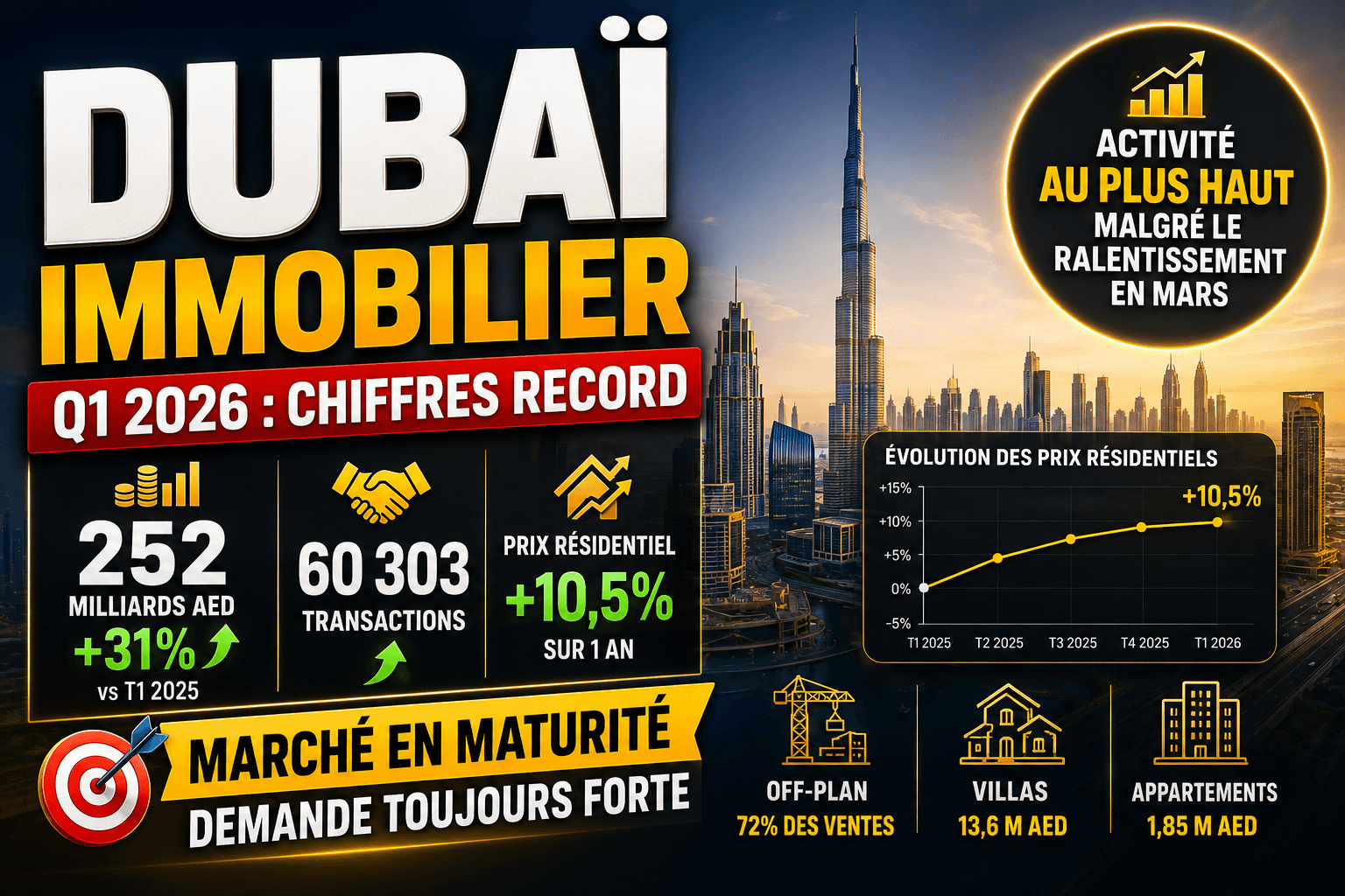 Illustration : Immobilier à Dubaï : 2026 marque le retour à un marché plus sélectif