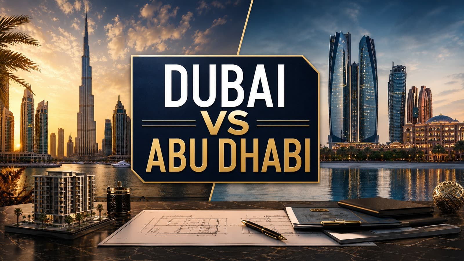 Illustration : Dubai or Abu Dhabi: Comparing Two UAE Property Markets