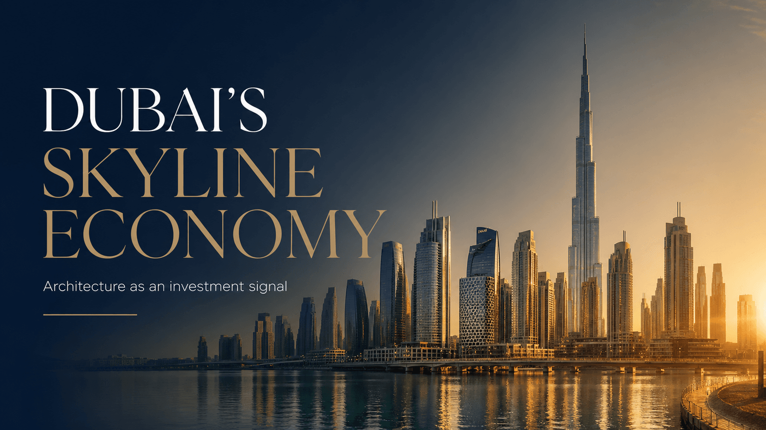 Cover image: Dubai’s Skyline Economy: How Architecture Became an Investment Signal